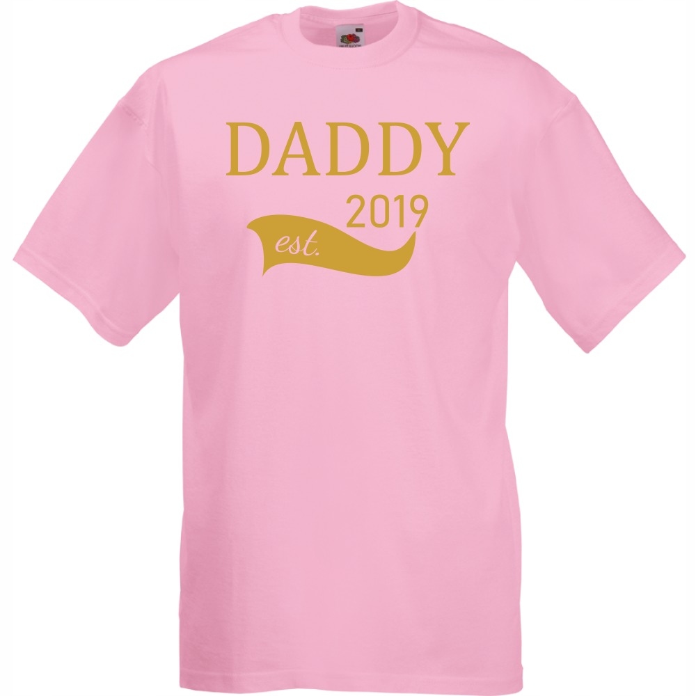 

Koszulka daddy est tata dzień ojca M różowa