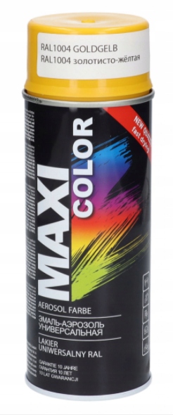 

Maxi Color Ral 1004 Farba Żółty Miodowy Spray