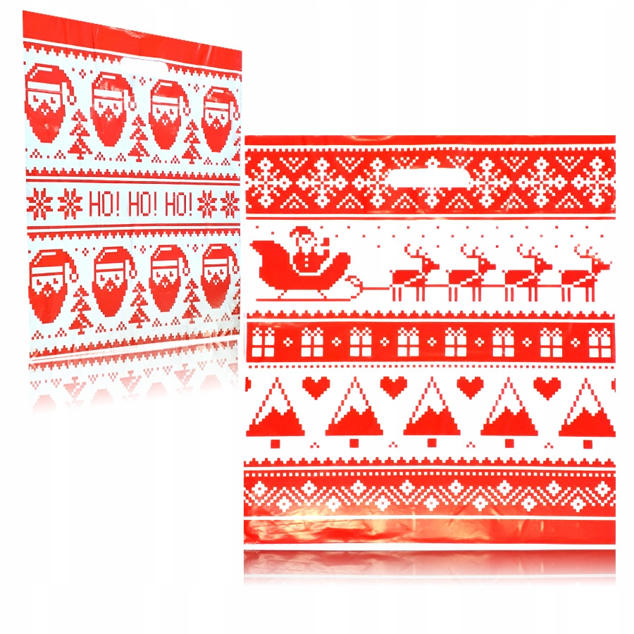 

Reklamówki Świąteczne Torba Mikołaj 40x45cm 25szt