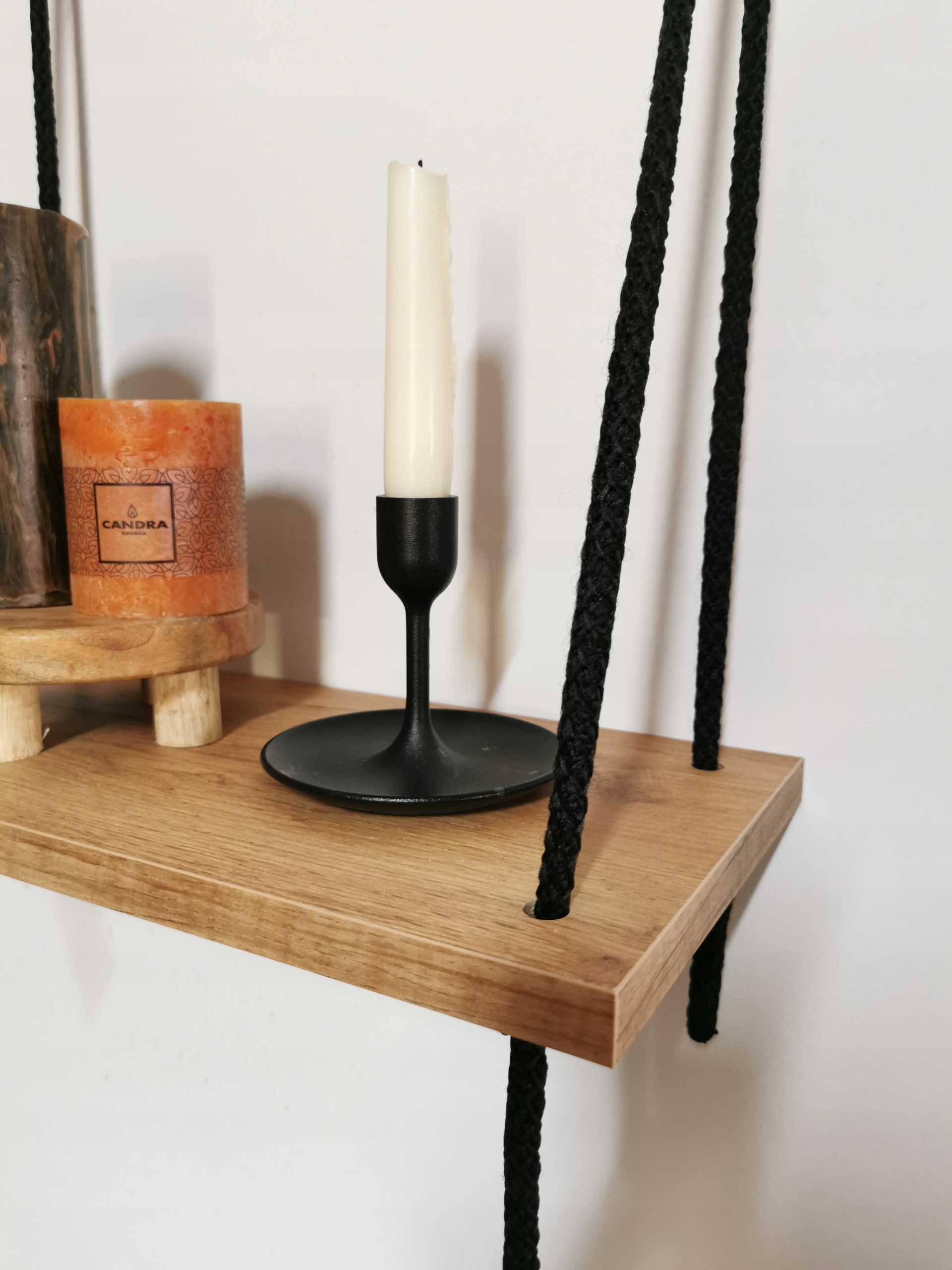 Wisząca półka na sznurku, linie, sznurkach, 120 cm Marka Dekostera