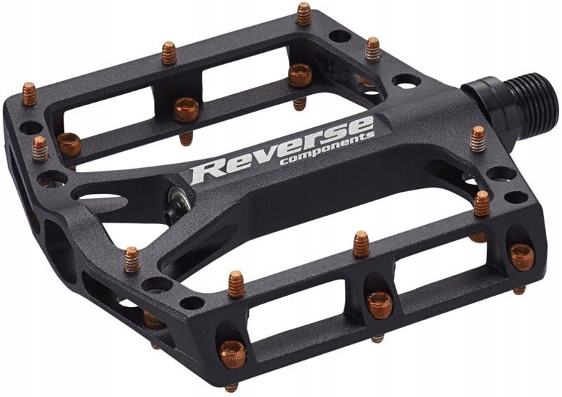 Pedały Platformowe Reverse Black One Dh Bmx Enduro Black/orange