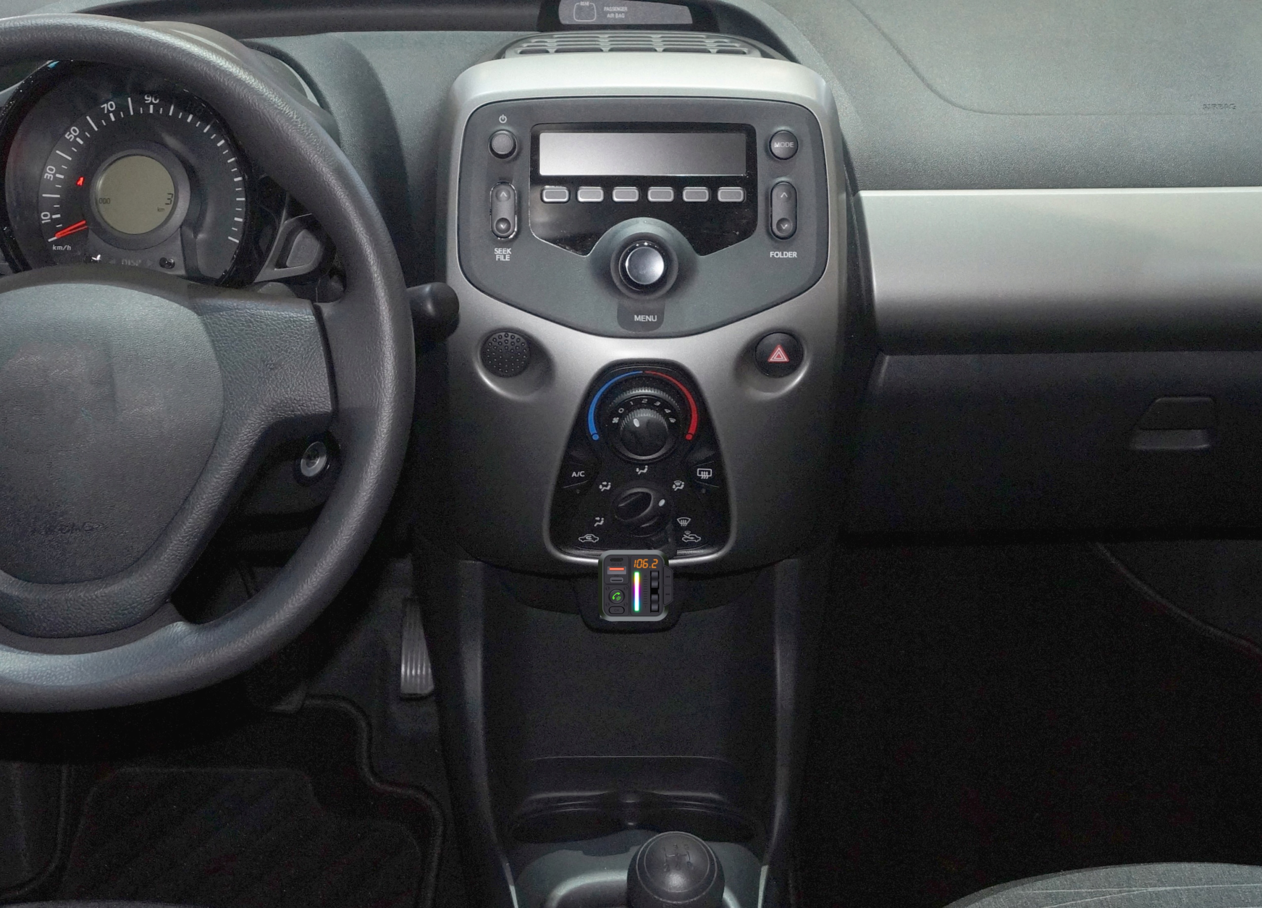 TRANSMITER BLUETOOTH 5.3 SAMOCHODOWY FM ZESTAW GŁOŚNOMÓWIĄCY QC 3.0 PD20W Marka Blow