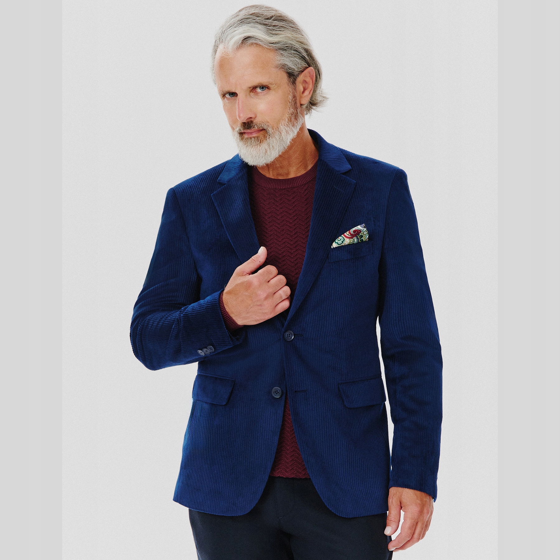 Tmavě modrá sako Pako Lorente vel