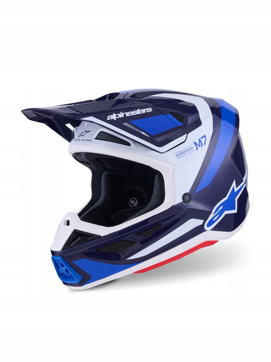 Crossová Prilba Alpinestars Supertech M7 Rise Blue/white XL