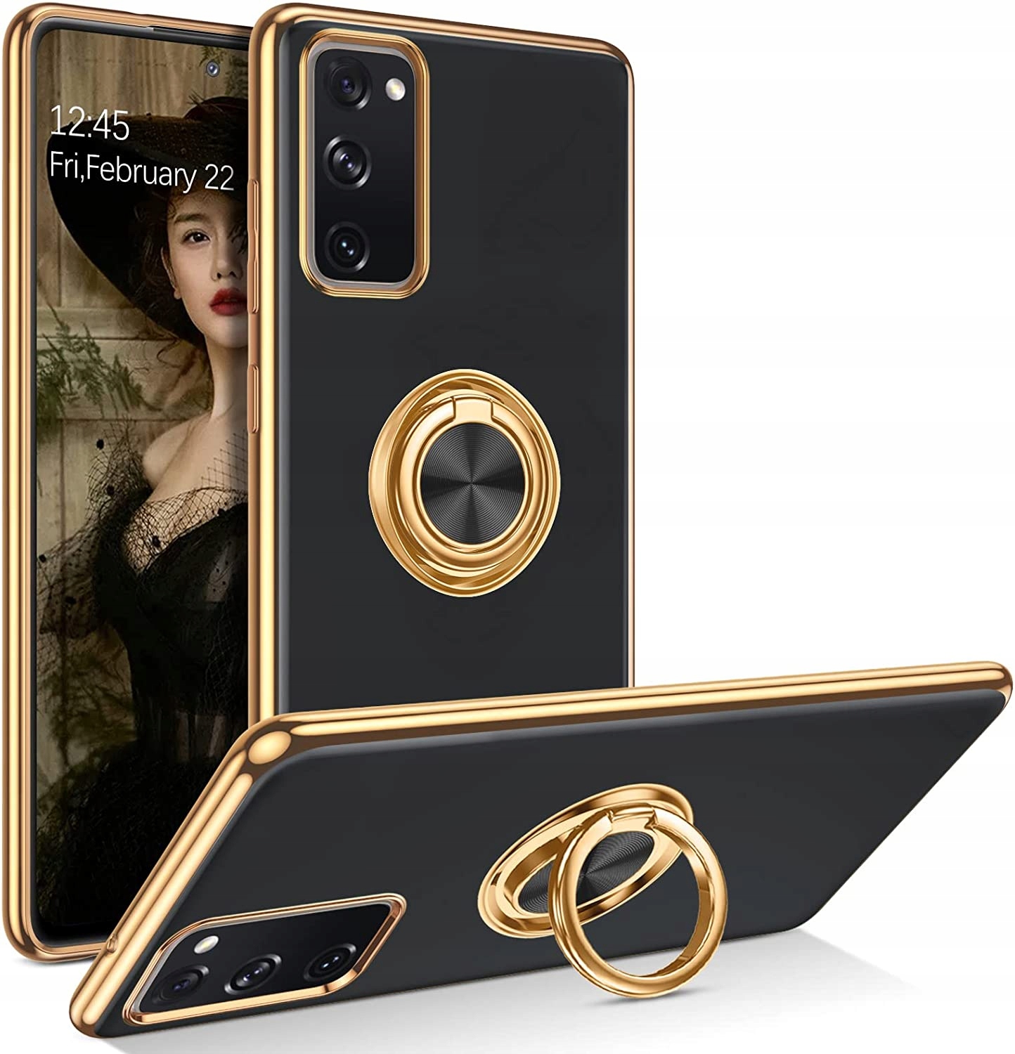 

Etui Plating Ring do Samsung Galaxy S20 Fe +szkło