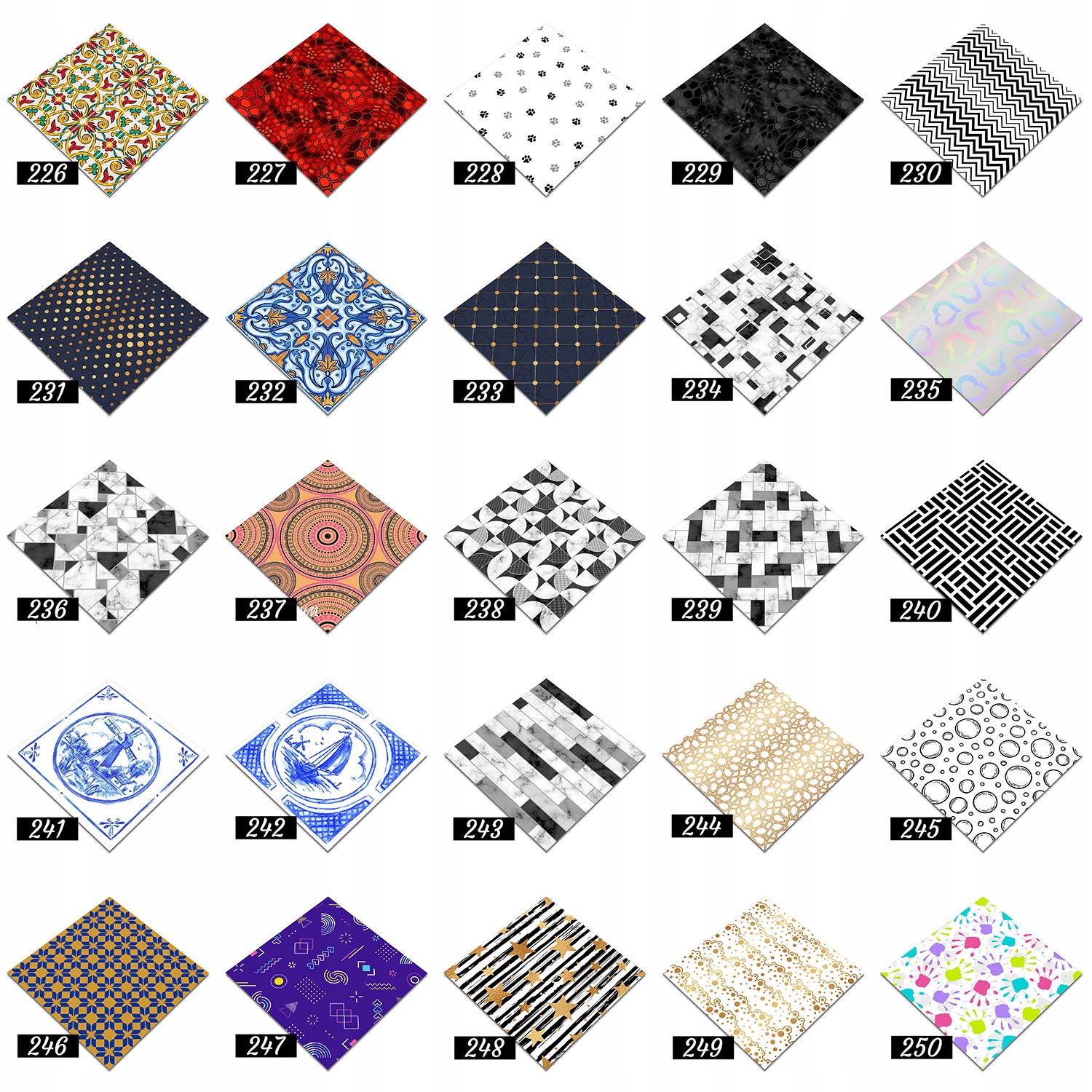 Płytka ścienna samoprzylepna 9 szt Tekstura betonu Jednostka sprzedaży paczka