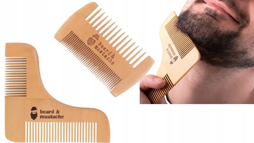 

Grzebienie Z Naturalnego Drewna Dla Brodacza