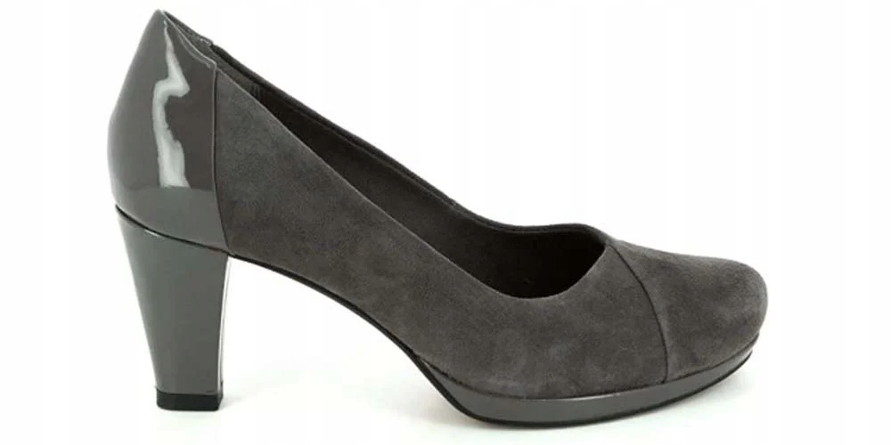 Clarks Boty Chorus Carol Semišová kůže velikost 35,5 Šedý Semiš