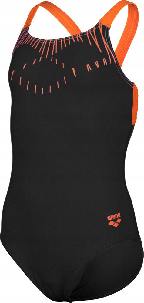 DZIECIĘCY STRÓJ KĄPIELOWY KOSTIUM BASENOWY ARENA TRICK JR SWIM PRO r 116 Wzór dominujący logo