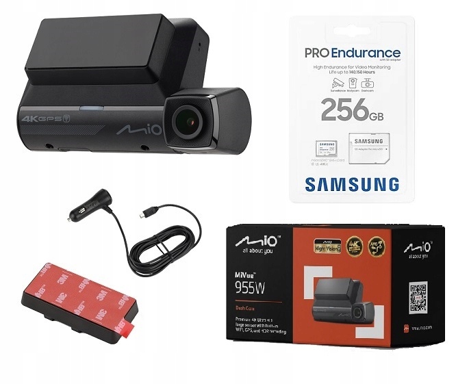 KAMERA SAMOCHODOWA MIO MIVUE 955W 4K + 256GB PRO