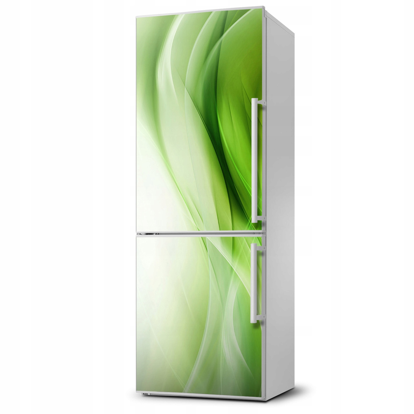 

Naklejka Magnetyczna na lodówkę Zielone fale tło 6