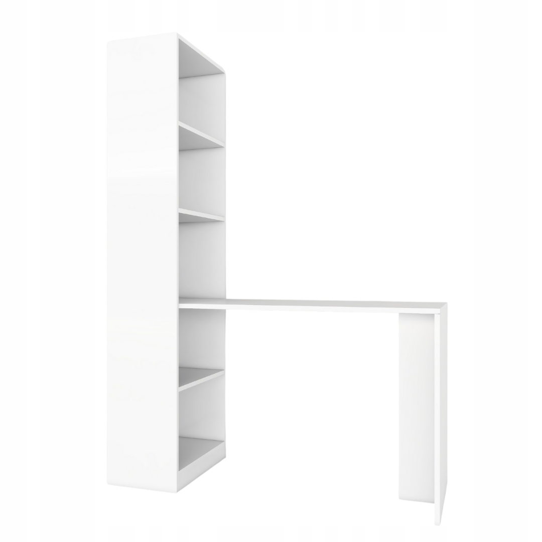 Nowoczesne młodzieżowe Biurko komputerowe z Regałem prawe/lewe 140x73x180cm