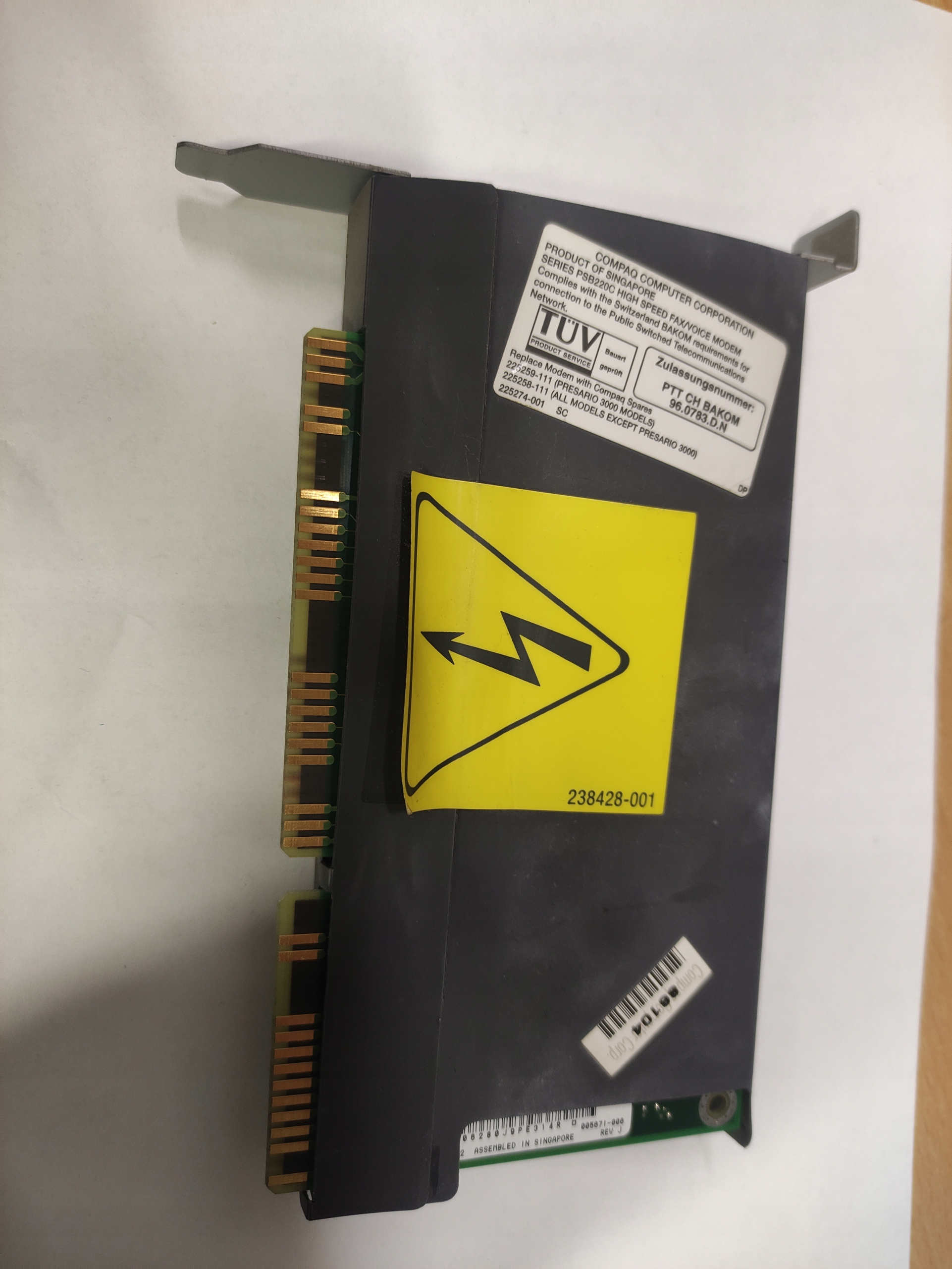 Karta Modemowa Compaq Series PSB220C – Retro Hardware Okazja