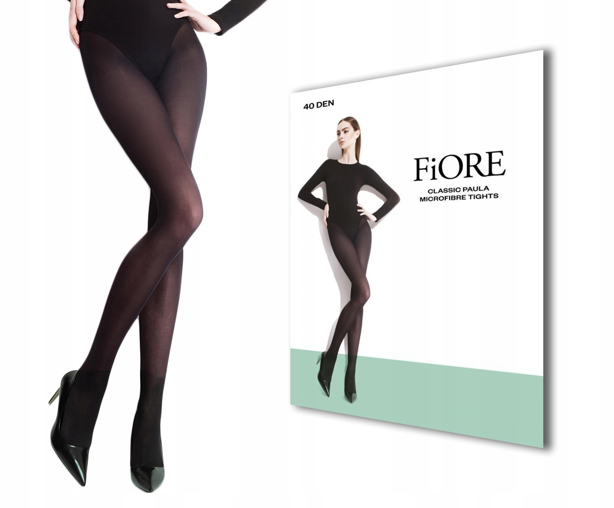 

Fiore rajstopy damskie gładkie Paula 40DEN 4 black
