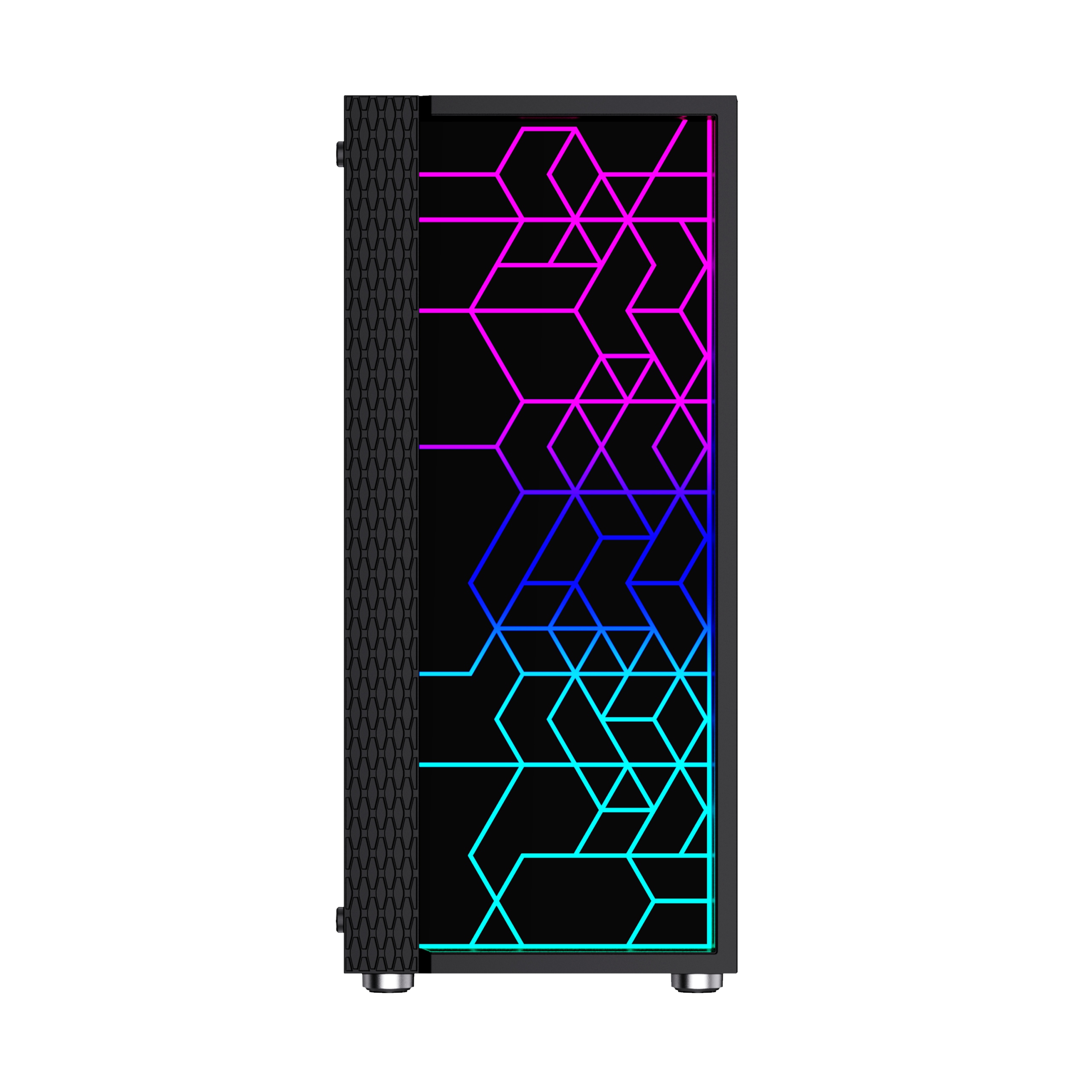 Gembird Computer Fornax 2500 Argb/ Midi Tower/ Transpar./ Čierna Ccc-fc…