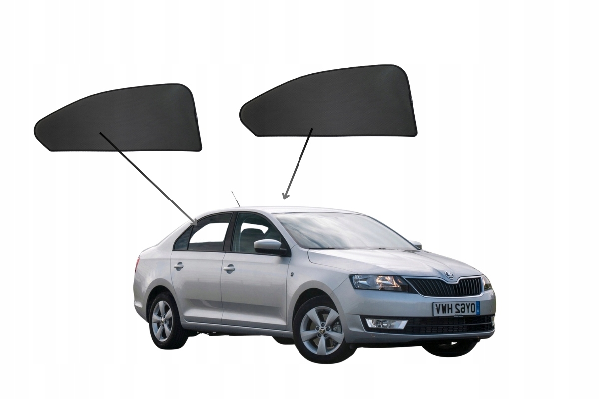Protislnečné clony do Škoda Rapid, 2011-2019, Liftback, magnety, sada 2ks