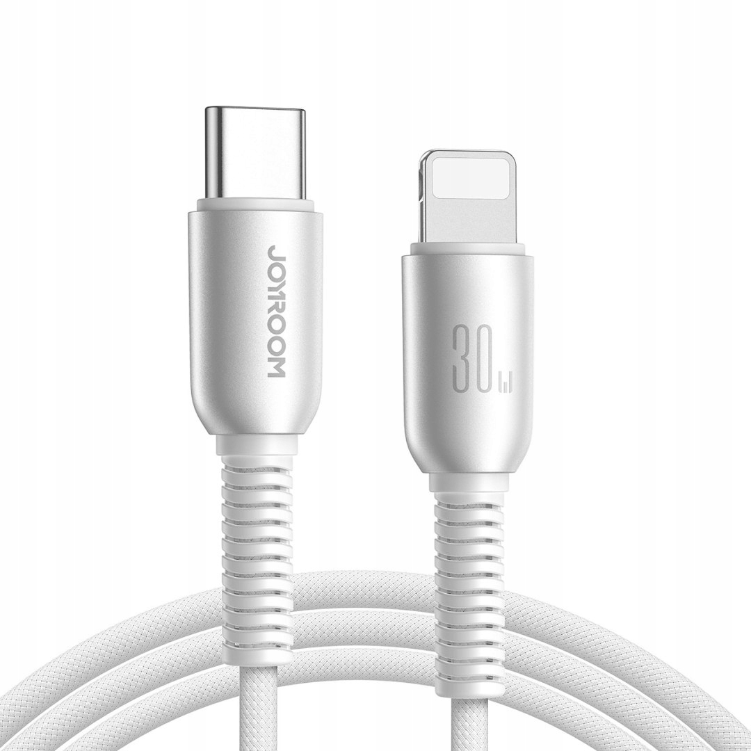 Kabel przewód Cutting-Edge Series 30W Usb-c iPhone Lightning 1.2m szary