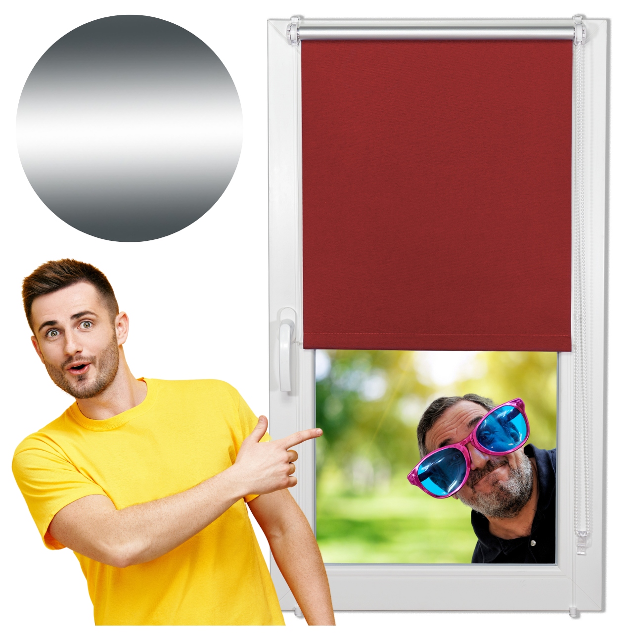 Roleta zaciemniająca Termiczna 80x150 cm Silver termoizolacyjna