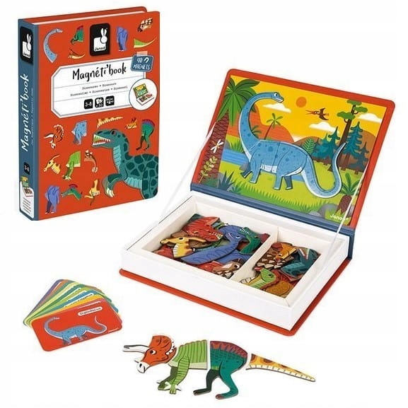 

Magnetyczna układanka puzzle Dinozaury Magnetibook