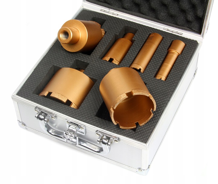 ZESTAW OTWORNIC DIAMENTOWYCH GRESU M14 + WALIZKA Marka Rapid