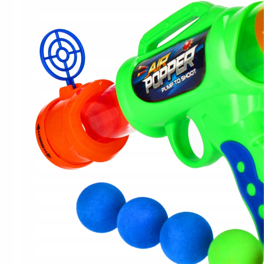 PISTOLET NA MIĘKKIE KULKI PIŁKI PIANKOWE WYRZUTNIA Seria brak