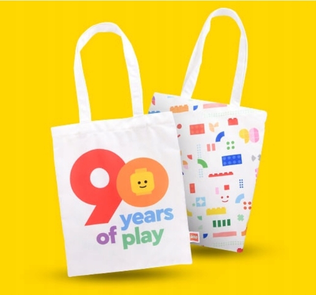 Lego Látková nákupní taška 90 let Lego Unikát pro sběratele Velká