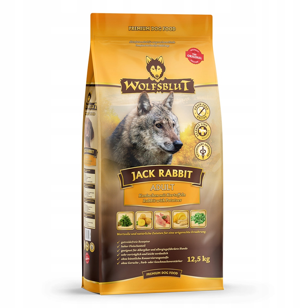 Wolfsblut Jack Rabbit 12,5KG królik z warzywami
