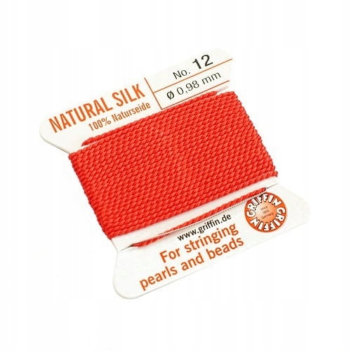 Griffin Nić jedwabna Natural Silk 0.98mm 2m Coral