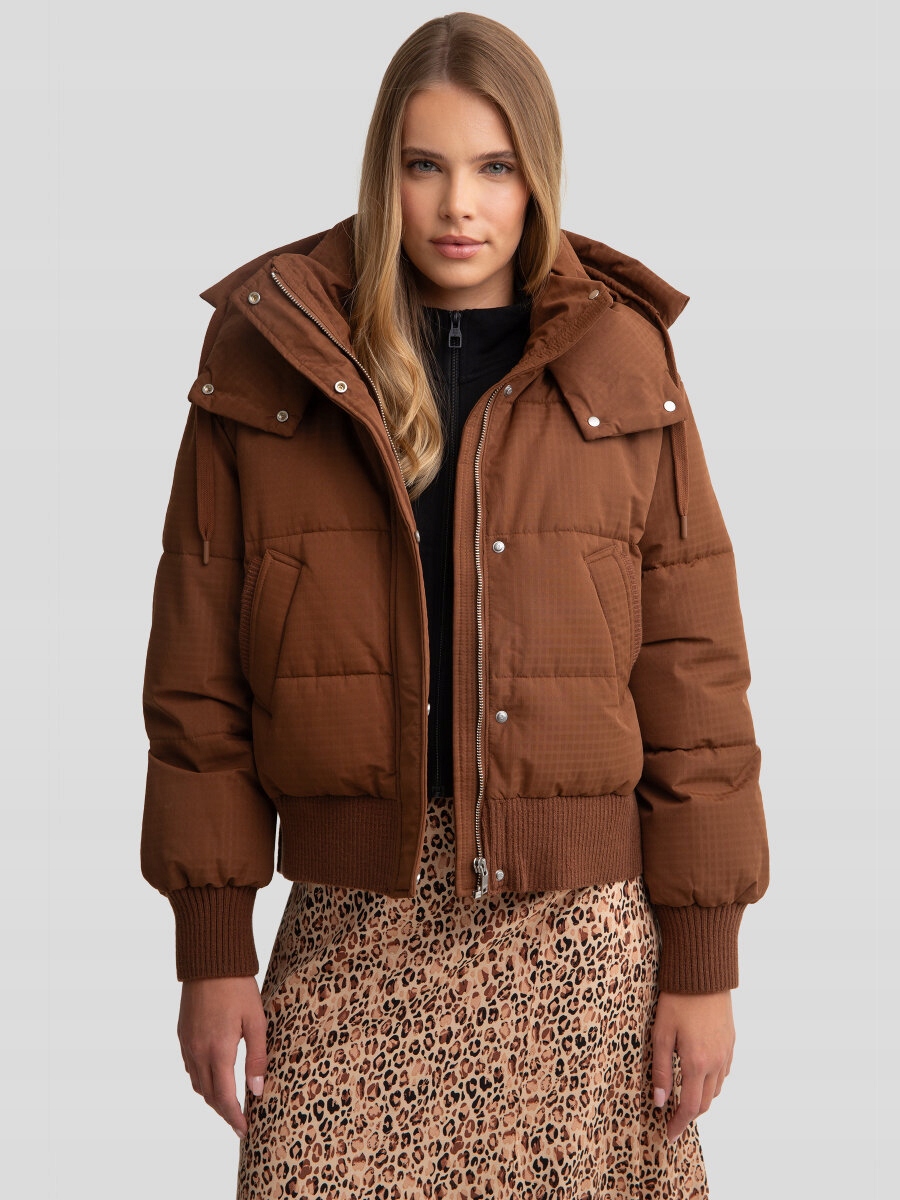 Big Star Dámská bunda s výplní hnědá Cytylia 802 XL