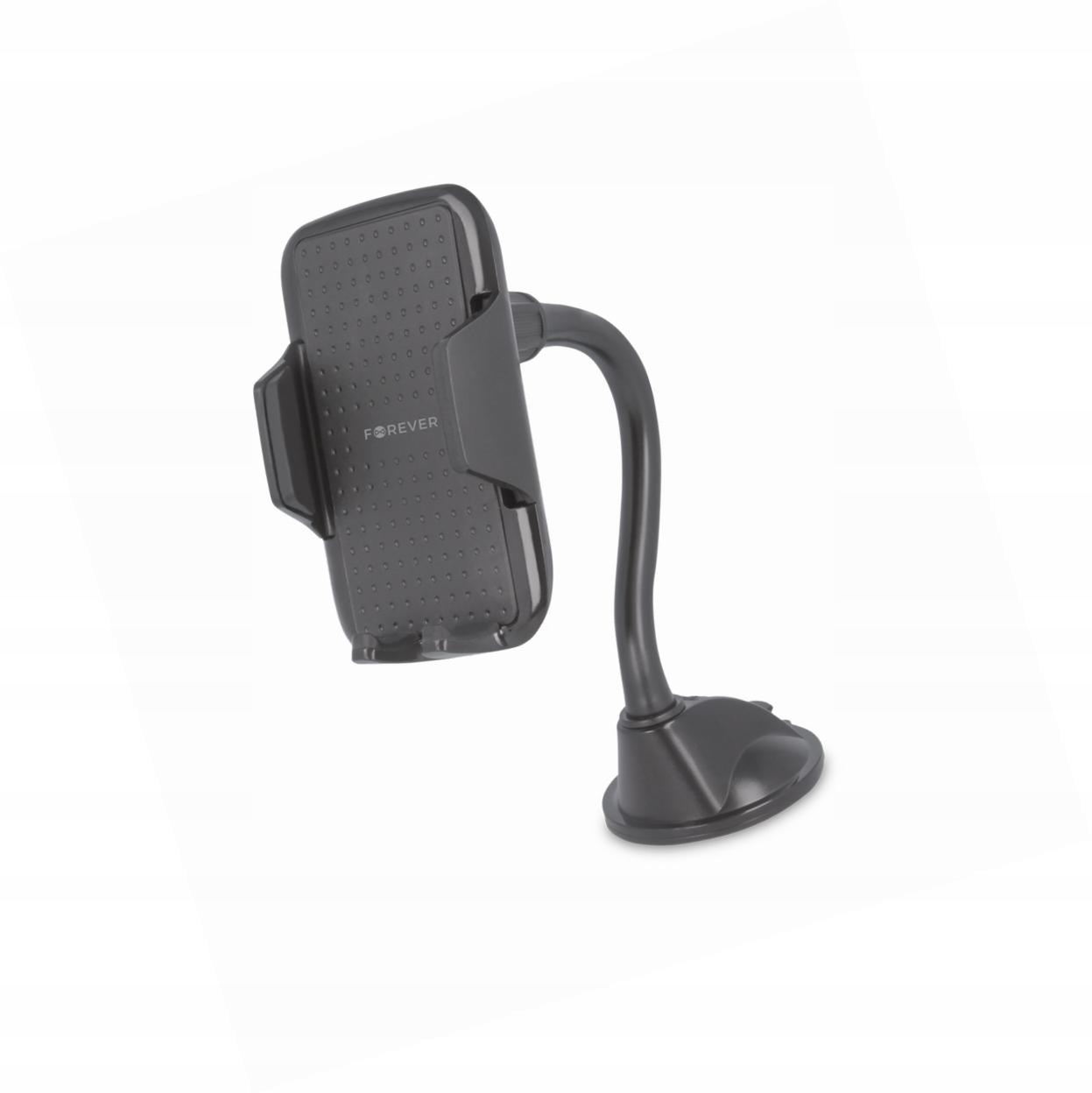 Uchwyt na telefon do samochodu na szybę z długim pałąkiem