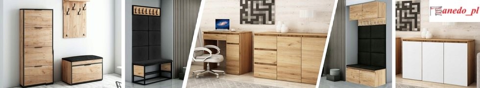 MEBLE DO PRZEDPOKOJU SZAFKA Z SIEDZISKIEM SCHOWEK Liczba półek 2