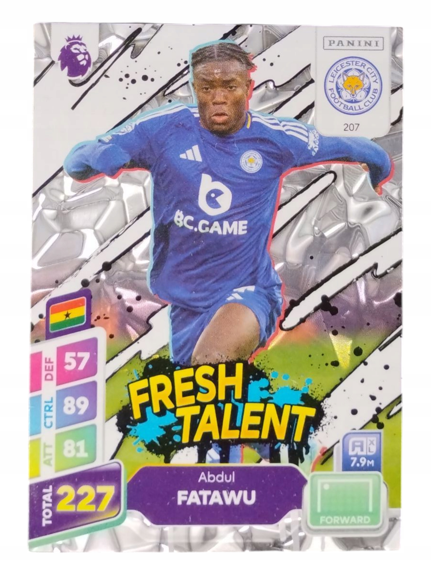 Panini Premier League Plus 2025 Fresh Talent Abdul Fatawu 207 Leicester