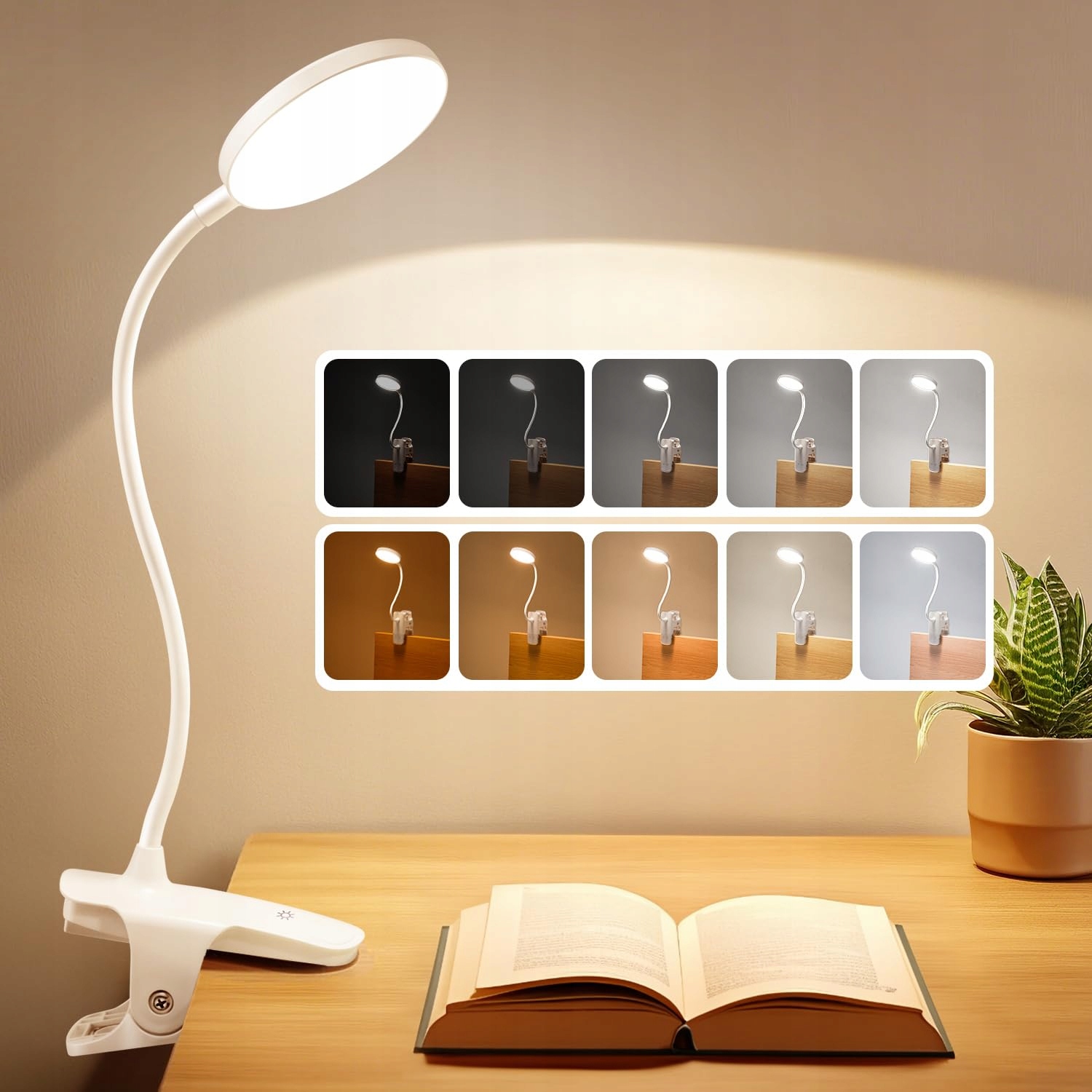 Led stolní lampička s akumulátorem One Fire 5 barev 5 úrovní jasu