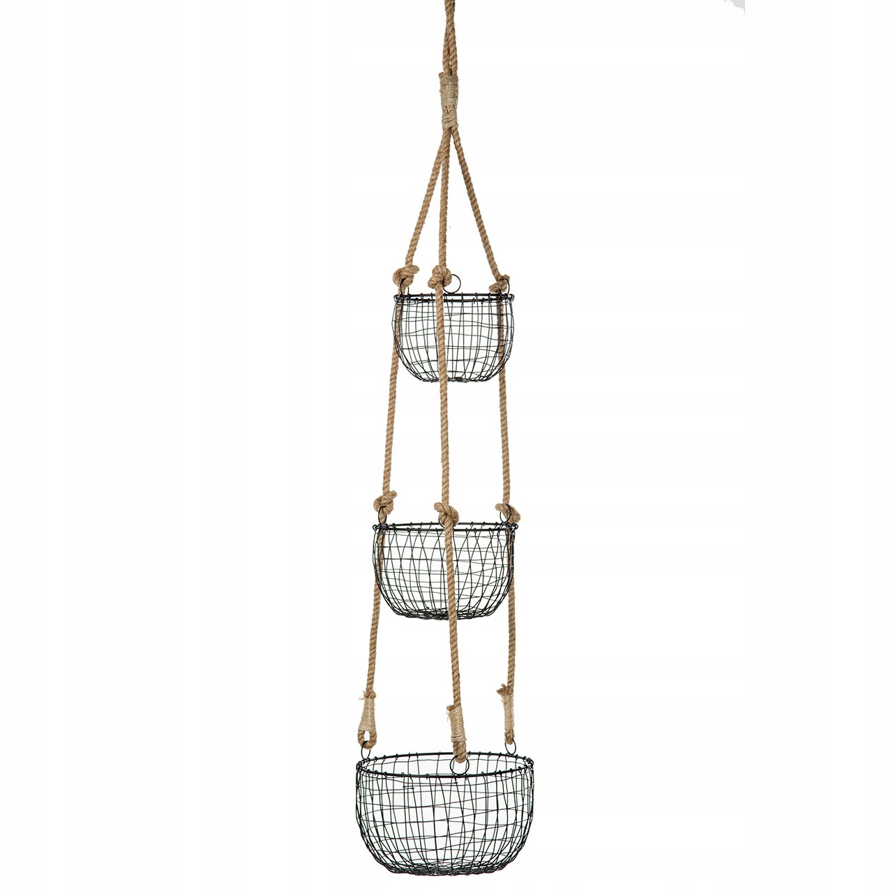 

3 szt. Kosz Wiszący Na Owoce czarny