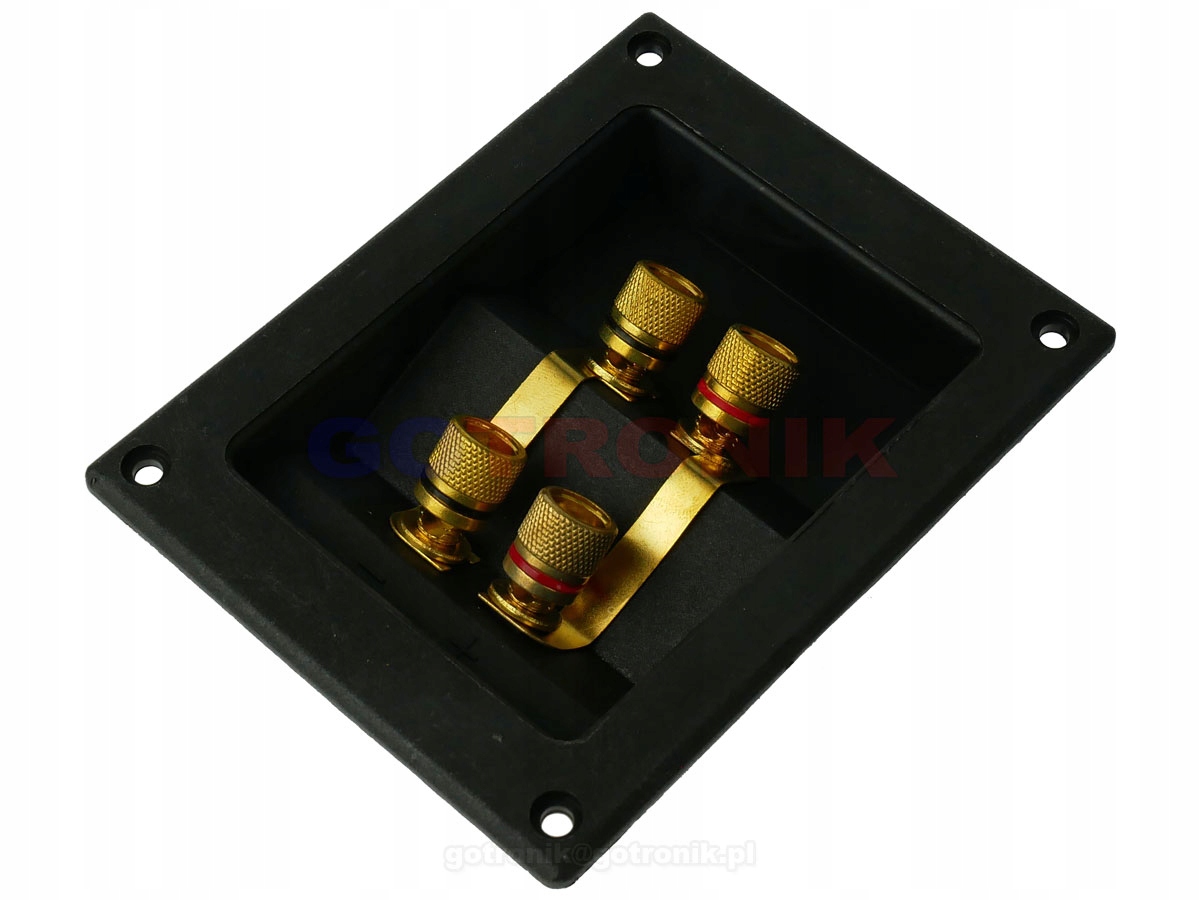 

Gniazdo głośnikowe banan 4 pin 122mm x 95mm