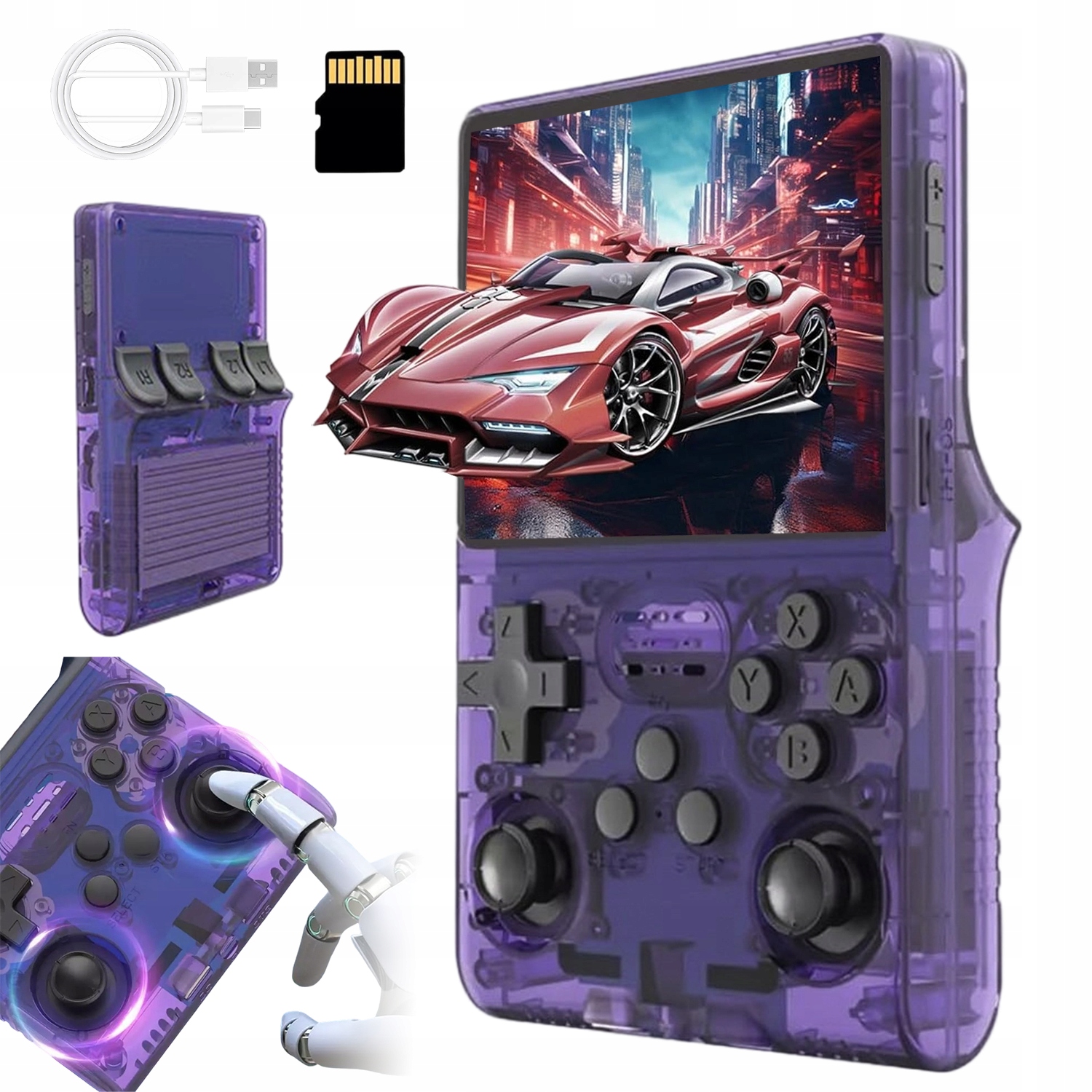 R40S Pro Przenośna Konsola Do Gier Retro 30000GIE 256G Hd Ips Ekran 640*480