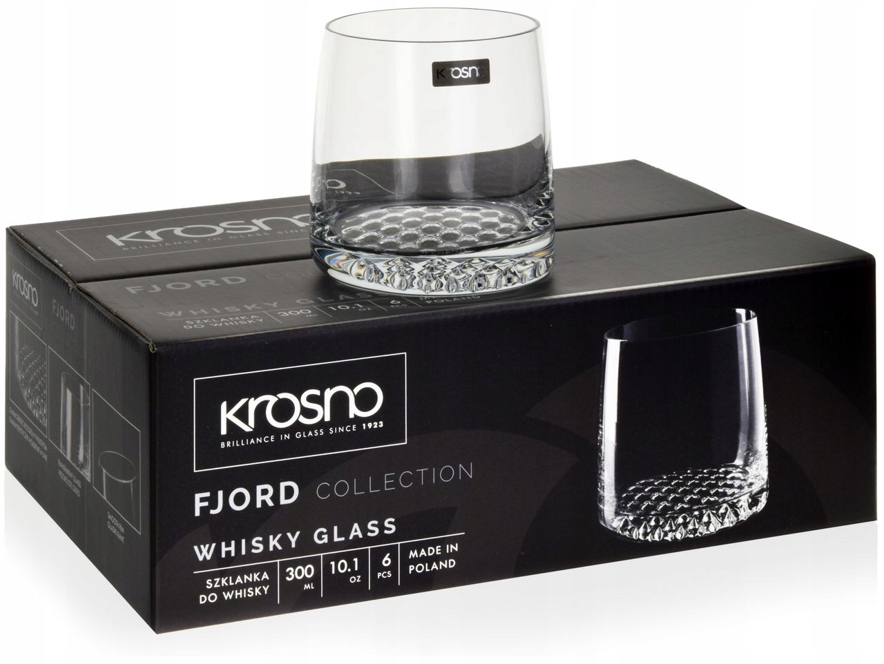 

Szklanki whisky brandy koniak Krosno Fjord 300ml