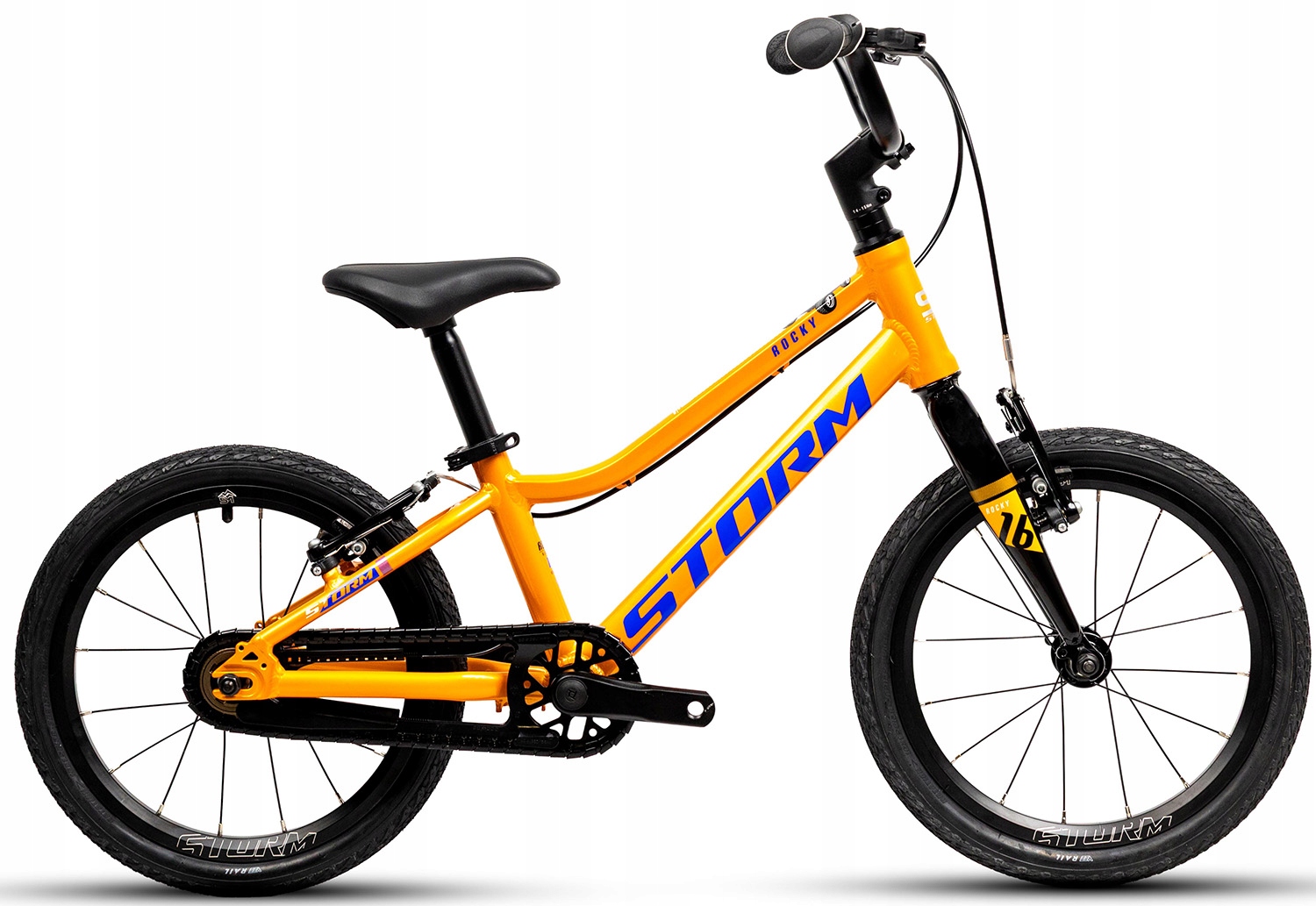 Rower 16 Storm Rocky Lekki ok. 6,6 kg Light pomarańczowy