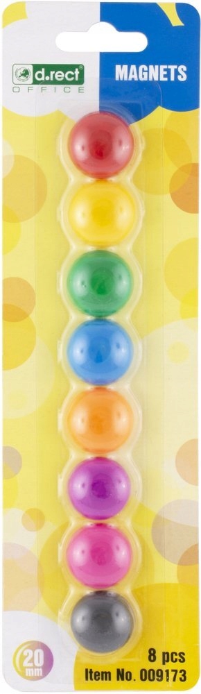 MAGNESY NA BLISTRZE 20mm MIX KOL 8 SZT D.RECT x2 Marka D.rect