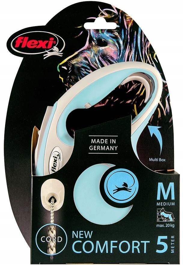 Levně Flexi New Comfort Vodítko Automatická M lanko 5 m