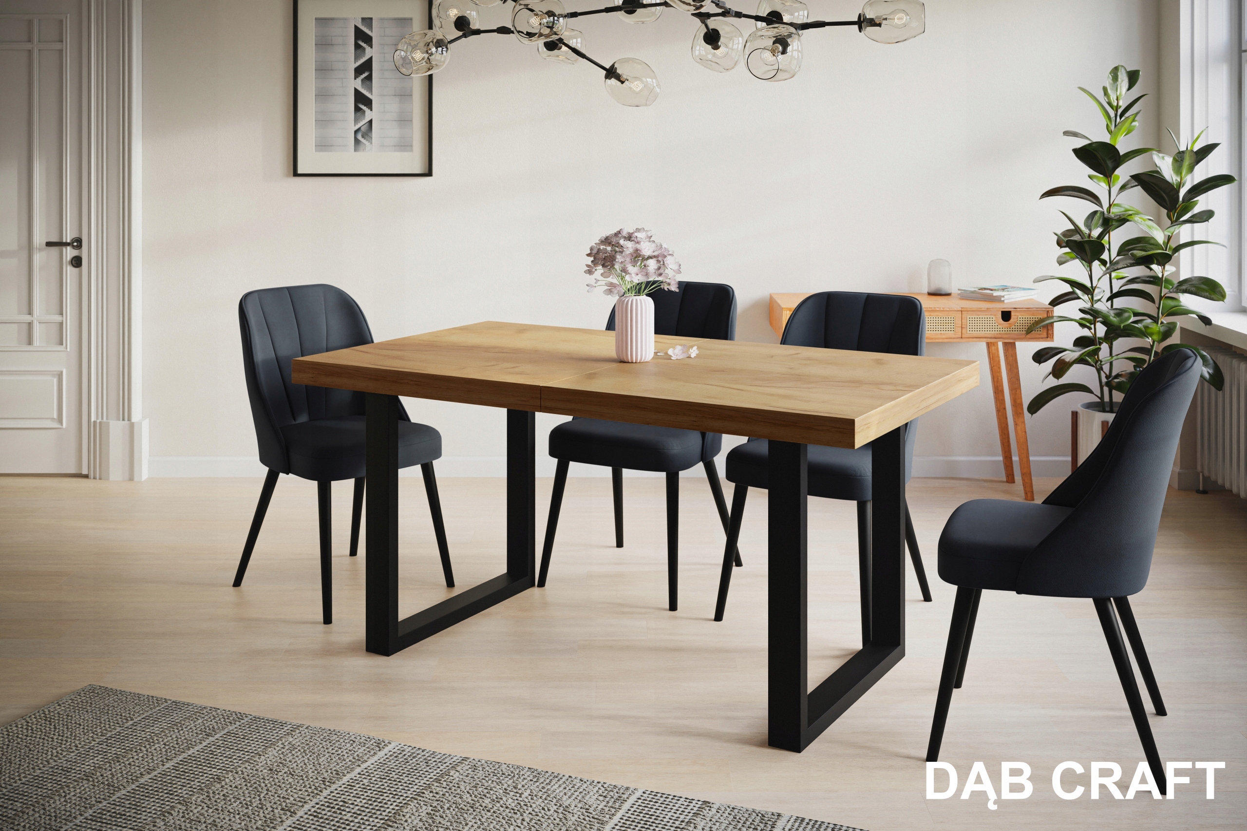 Stół rozkładany 160/260 LOFT metalowe nogi EAN (GTIN) 5904610873229