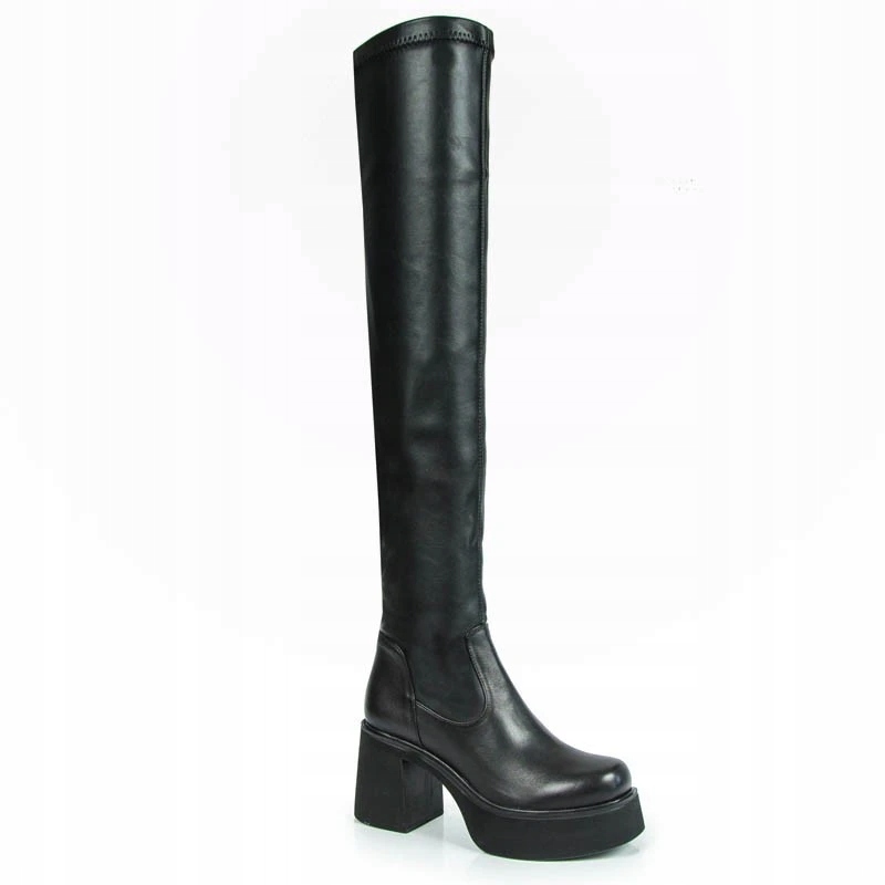 Boccato 362.810 Kozačky Mušketýrky Kůže Lico 39