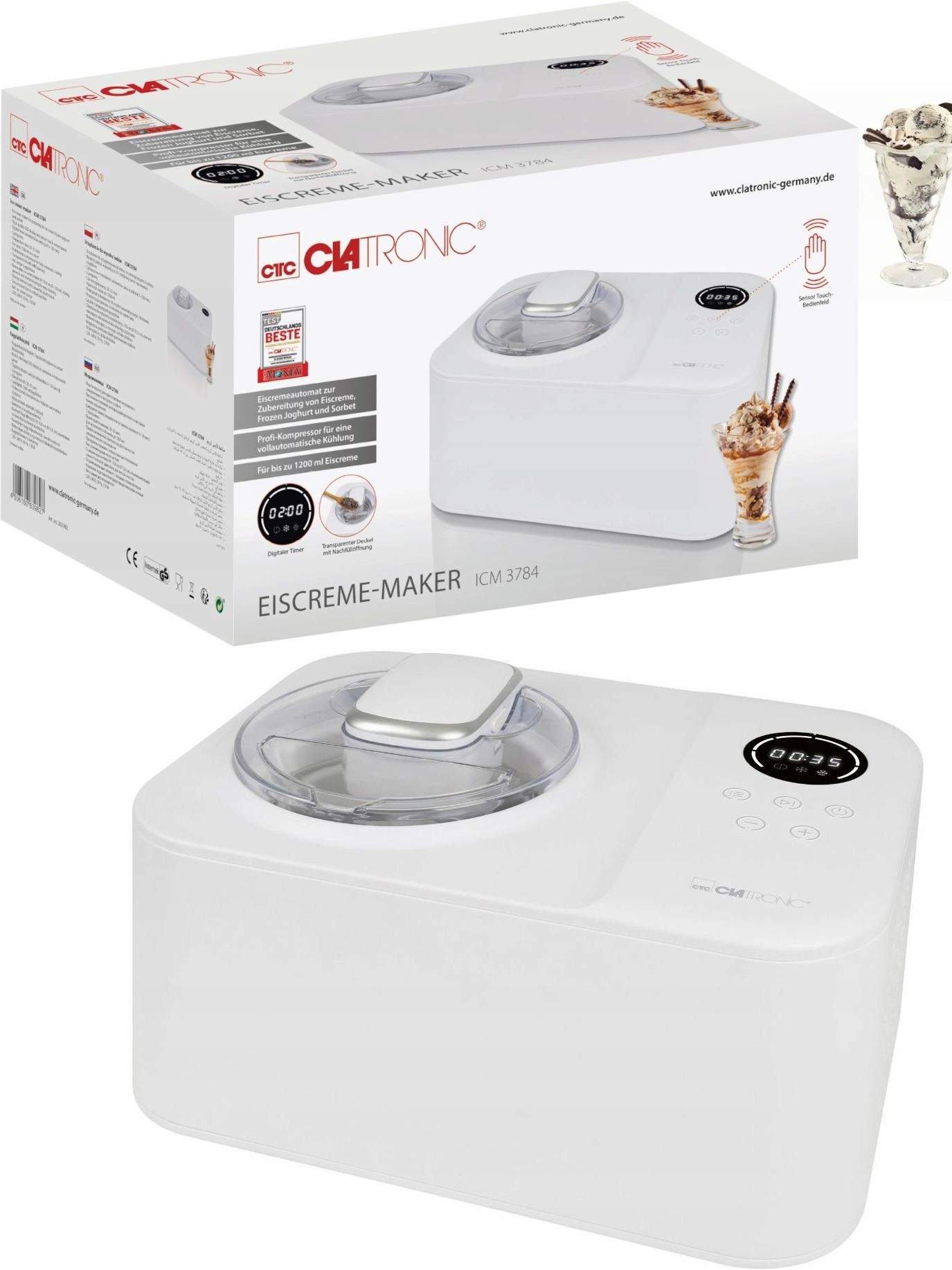 Clatronic ICM 3784 výrobník zmrzliny