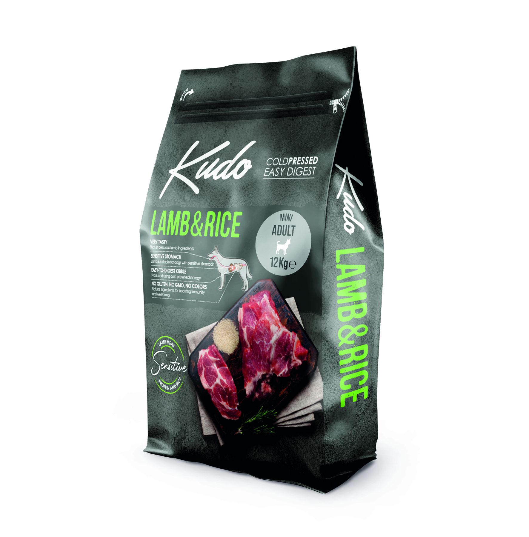 Karma Kudo Cold Pressed Jagnięcina Ryż Mini Adult 12kg Dorosłe Małe Rasy