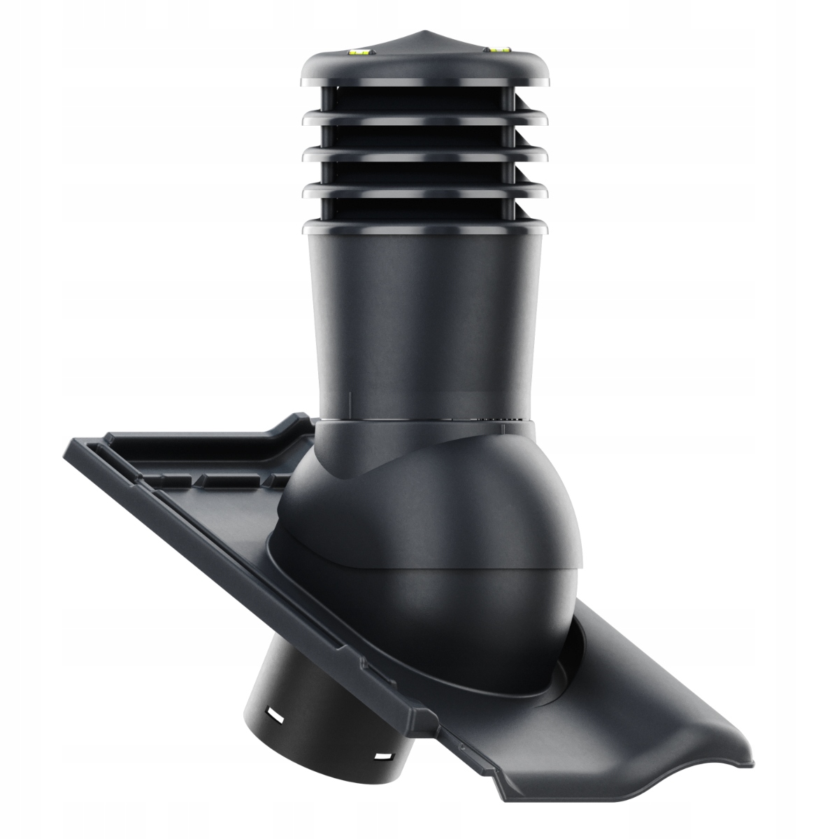 Chytrý Větrací komín průměr 150, taška Braas Rubín 9V Antracit