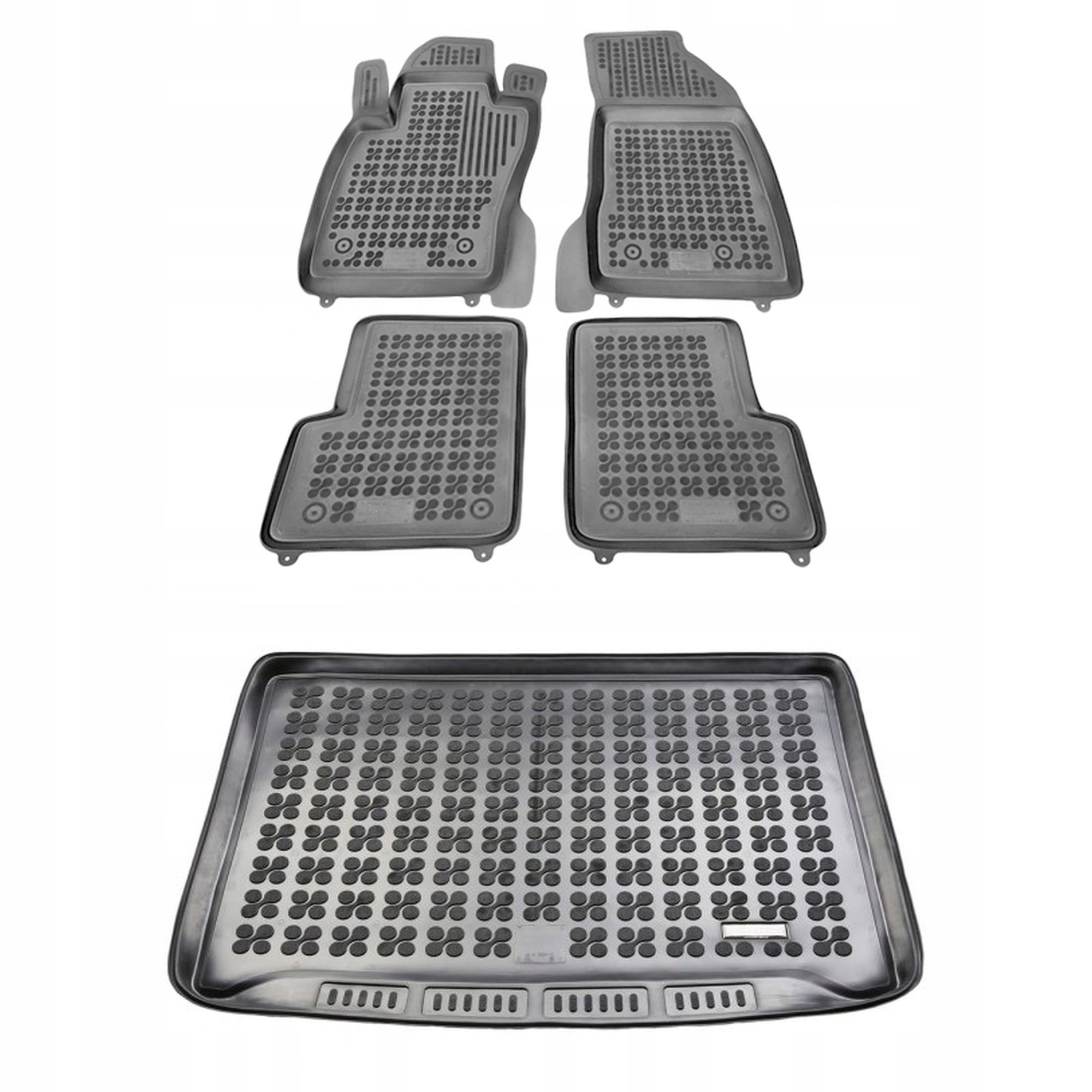 Gumová sada kobercov a rohože Jeep Renegade 2014-2021, horná podlaha batožinového priestoru