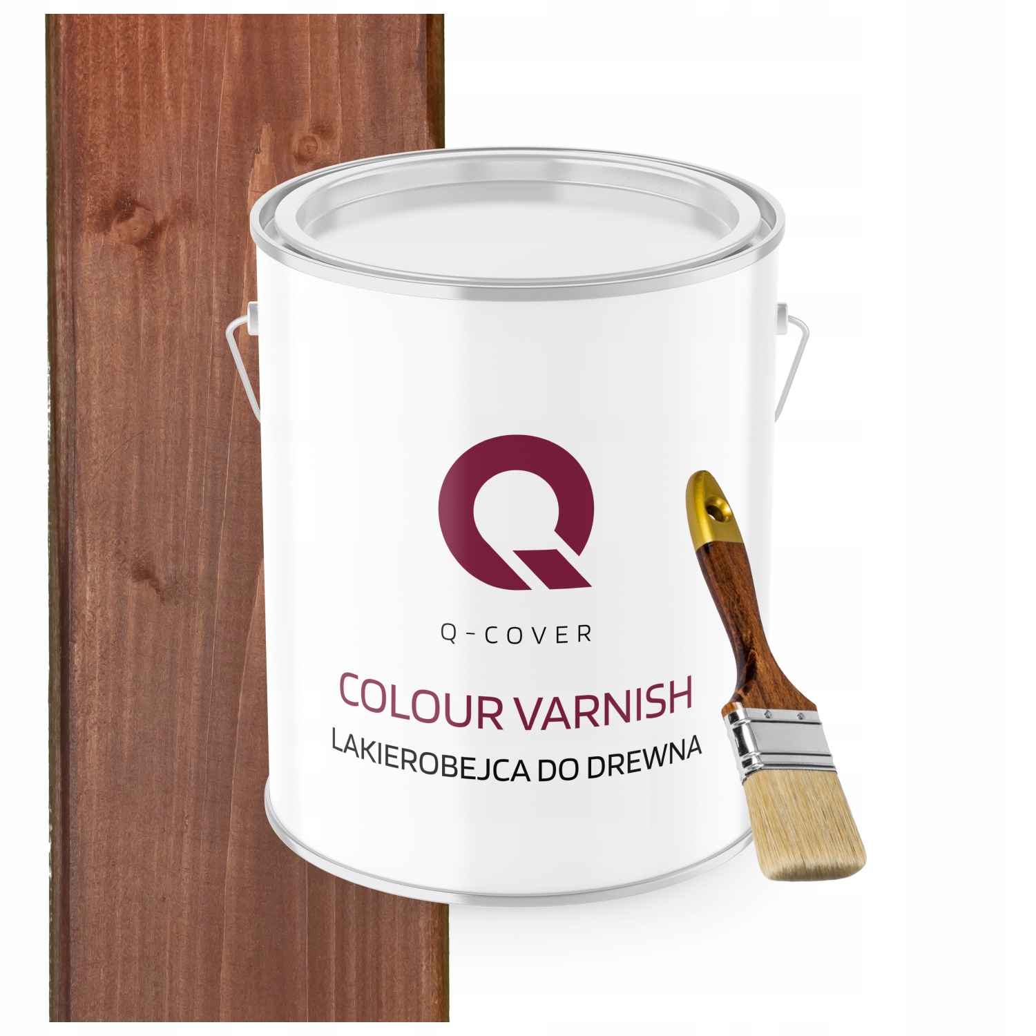 Lakovník Na Dřevěné Prvky 3V1 Ořech Tmavý Satén 2,5L Dárek