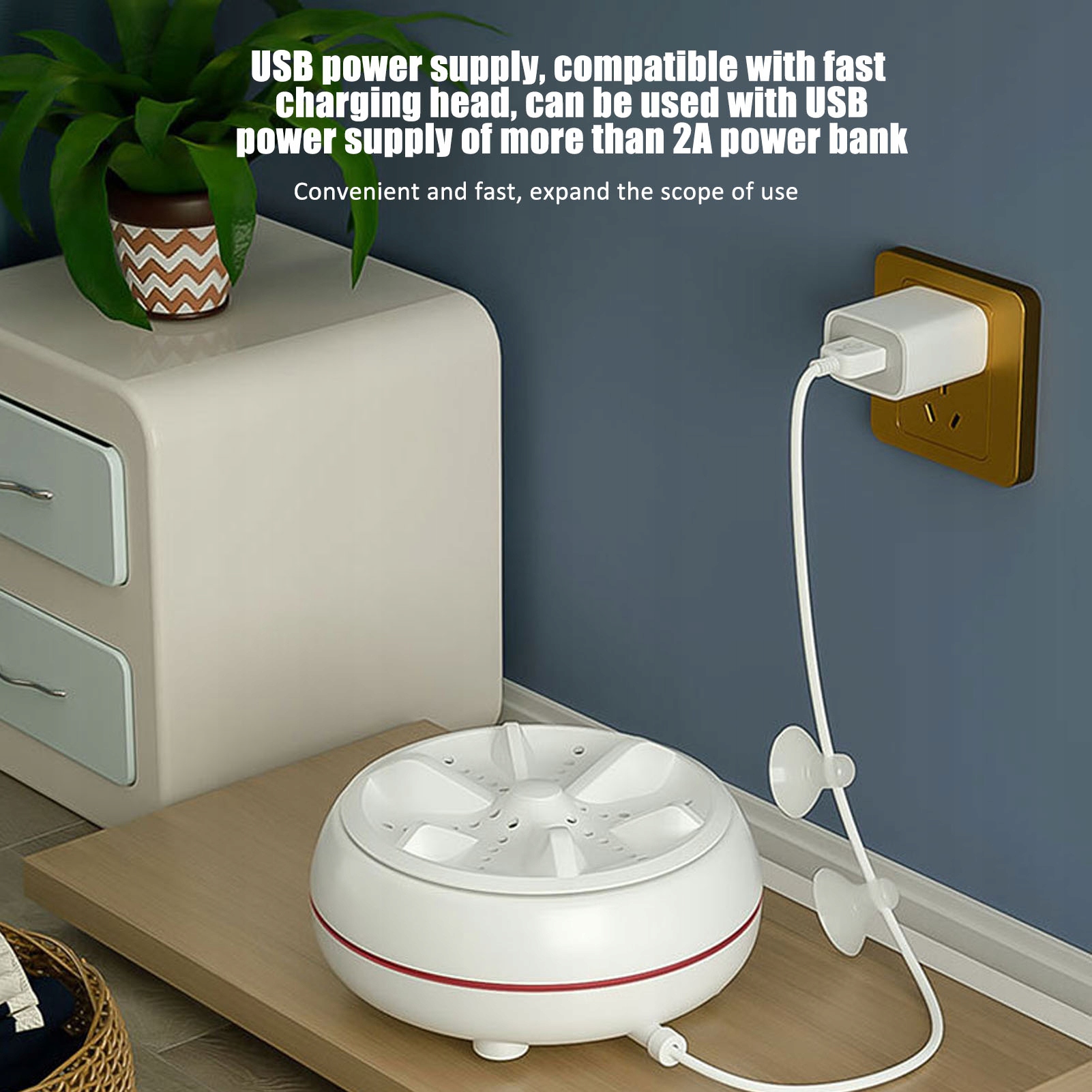 MINI PRZENOŚNA PRALKA NA USB TURYSTYCZNA TURBOWA Model 9568