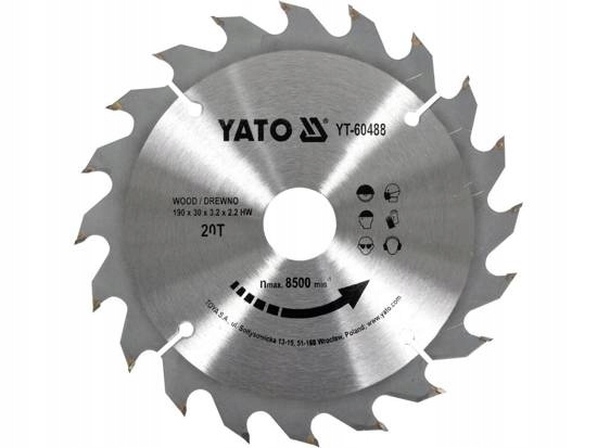 

Tarcza Widiowa 200x24Tx30MM Do Drewna Yato YT-6065
