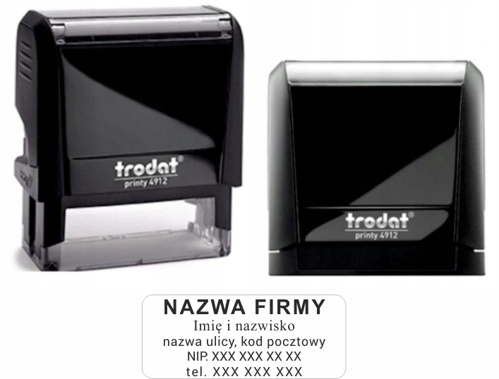 

Pieczątka Firmowa Trodat 4912 do 6 linii+ Projekt